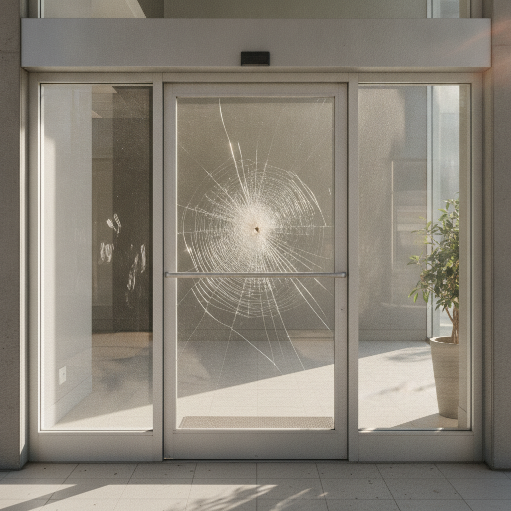 Broken Glass Repair in Concord: What to Do When Your Storefront or Entry Door Cracks